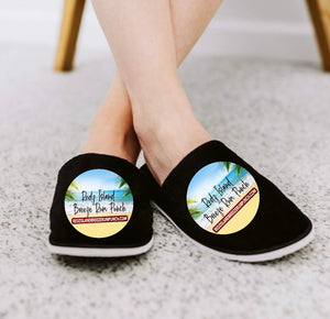 Redz Island Breeze Rum Punch Closed Toe Spa Slippers For Women And Men.