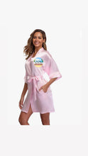 Load image into Gallery viewer, Redz Island Breeze Rum Punch Silky Short Robe Merch.

