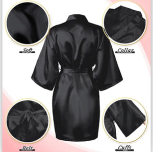 Redz Island Breeze Rum Punch Silky Short Robe Merch.
