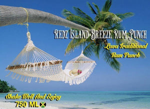 Lava Traditional Rum Punch ( fruit punch) - Redz Island Breeze Rum Punch